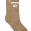 Unisex Throwback Sock - Gravel/White 1 Unisex Throwback Sock - Gravel/White -Alo Yoga Shop A0357U 02577 1
