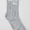 Unisex Throwback Sock - Athletic Heather Grey/White 2 Unisex Throwback Sock - Athletic Heather Grey/White -Alo Yoga Shop A0357U 03320 b1 a1 bc8d755c 7a5e 4f93 958d b770129da422