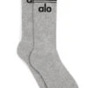 Unisex Throwback Sock - Athletic Heather Grey/Black -Alo Yoga Shop A0357U 03905 1