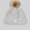 Cable Knit Beanie - Athletic Heather Grey -Alo Yoga Shop A0405U 02910 b1 a1