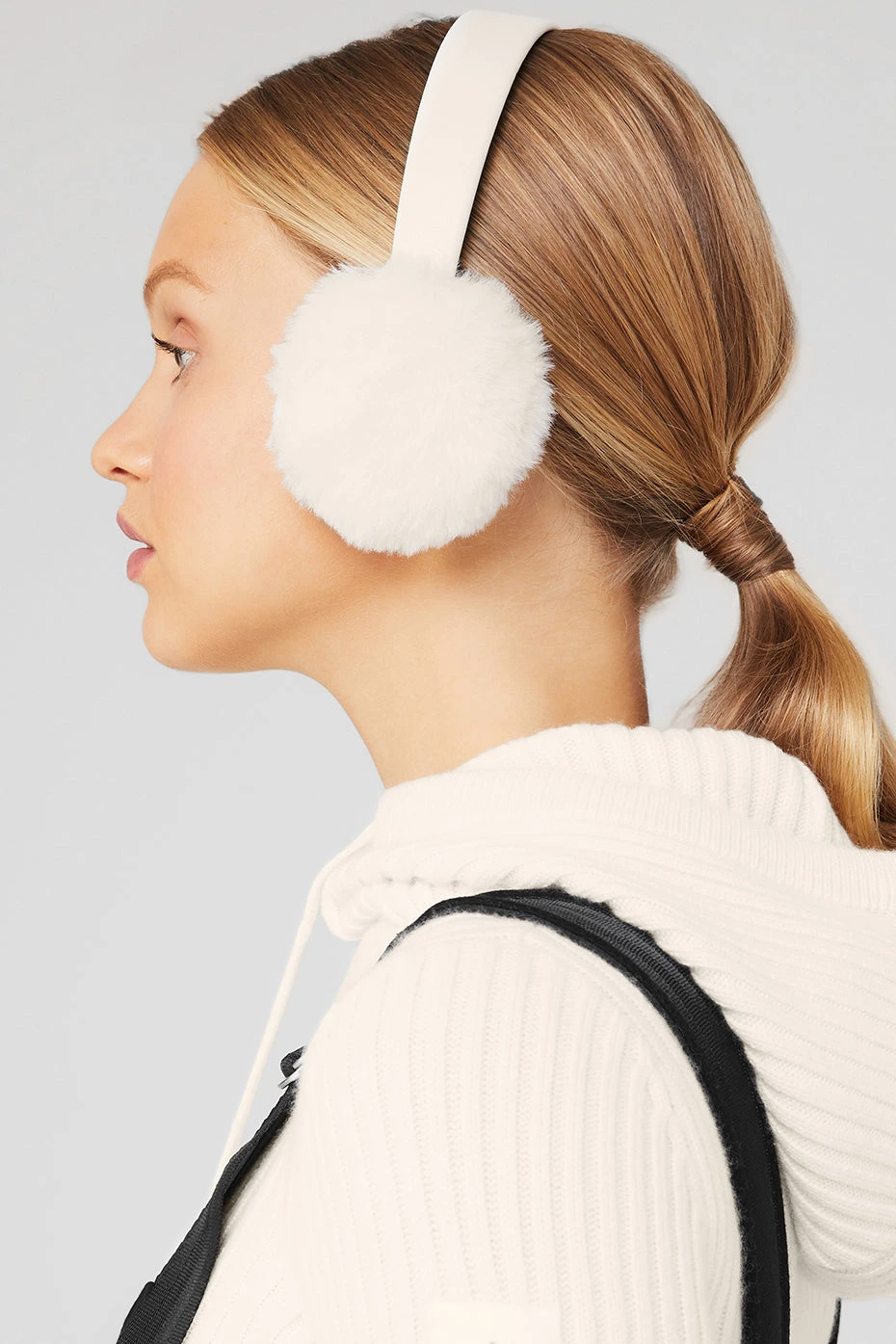 Faux Fur Ear Muff - Ivory 6 Faux Fur Ear Muff - Ivory - Image 4