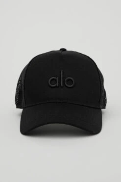 District Trucker Hat - Black -Alo Yoga Shop A0467U 01 b1 a1