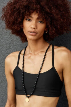 Black Onyx Mala Necklace 12 Black Onyx Mala Necklace -Alo Yoga Shop JSM0007 030704000 b3 m30