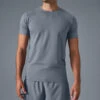 Conquer Reform Crewneck Short Sleeve - Steel Grey -Alo Yoga Shop M1205R 05541 b1 s1 a1 1 m180