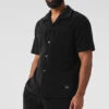 Coastal Terry Button Up - Black -Alo Yoga Shop M1235R 01 b1 s1 a1 1 m93