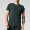 Triumph Tee - Charcoal Green 2 Triumph Tee - Charcoal Green -Alo Yoga Shop M1257R 06021 b1 s1 a1 1 m214