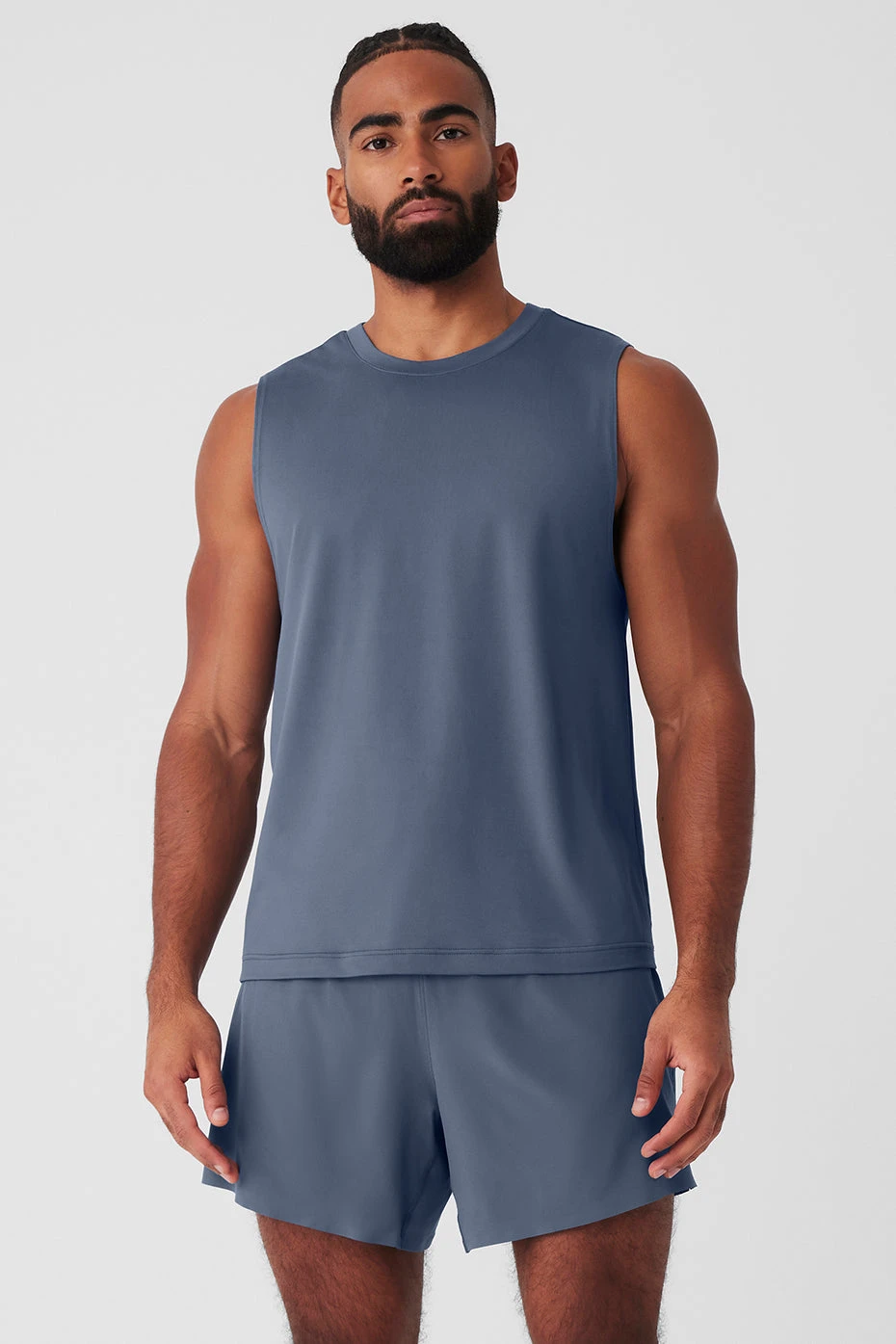 Conquer Muscle Tank - Bluestone 3 Conquer Muscle Tank - Bluestone