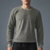 Triumph Crew Neck Sweatshirt - Grey Triblend -Alo Yoga Shop M3108R 01502 b1 s1 a1 1 m214