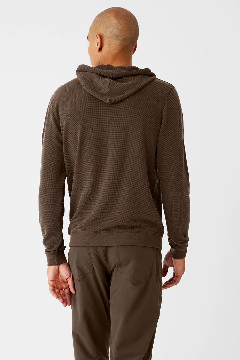 Micro Waffle Fast Break Hoodie - Espresso 4 Micro Waffle Fast Break Hoodie - Espresso - Image 2