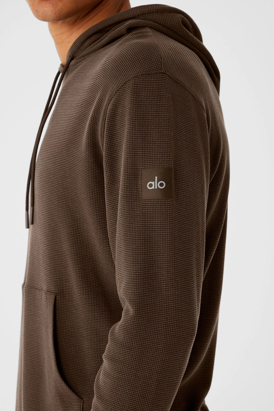 Micro Waffle Fast Break Hoodie - Espresso 6 Micro Waffle Fast Break Hoodie - Espresso - Image 4