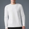 Conquer Reform Crewneck Long Sleeve - White 1 Conquer Reform Crewneck Long Sleeve - White -Alo Yoga Shop M3181R 00 b1 s1 a1 1 m214
