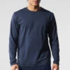 Conquer Reform Crewneck Long Sleeve - Navy -Alo Yoga Shop M3181R 03842 b1 s1 a1 1 m198