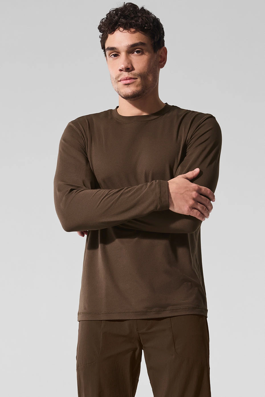 Conquer Reform Crewneck Long Sleeve - Espresso 6 Conquer Reform Crewneck Long Sleeve - Espresso - Image 4