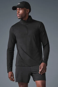 Conquer 1/4 Zip Reform Long Sleeve - Black