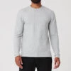 Micro Waffle Fast Break Long Sleeve Tee - Athletic Heather Grey 2 Micro Waffle Fast Break Long Sleeve Tee - Athletic Heather Grey -Alo Yoga Shop M3200R 02910 b1 s3 a1 1 m93