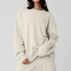 Chill Crew Neck Pullover - Bone 2 Chill Crew Neck Pullover - Bone -Alo Yoga Shop M3207R 03040 b1 s1 a1 1 m54