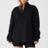 Renown Heavy Weight 1/4 Zip - Black 1 Renown Heavy Weight 1/4 Zip - Black -Alo Yoga Shop M3214R 01 b1 s1 a1 1 m89