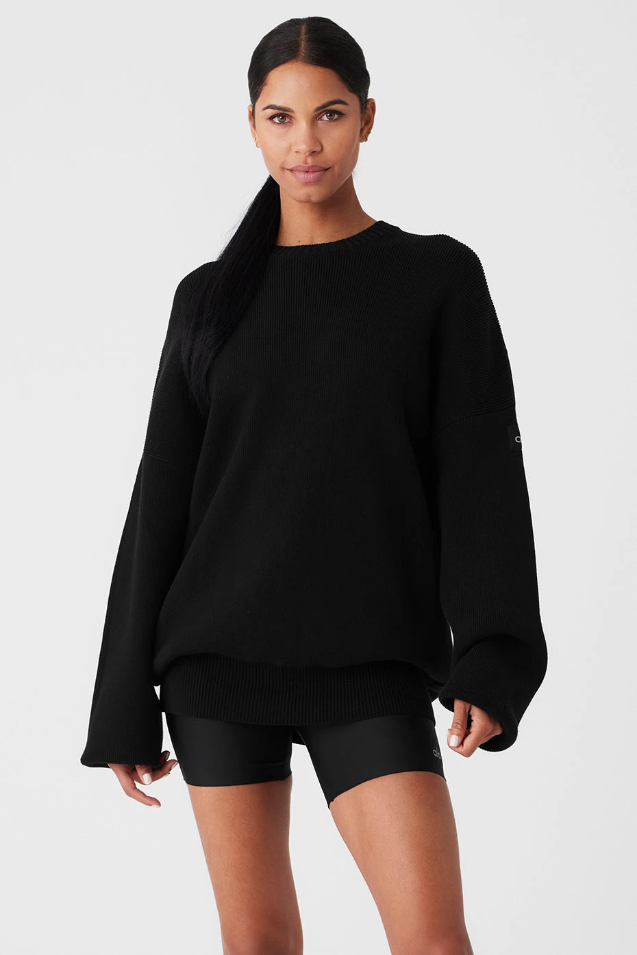 Scholar Crew Neck Sweater - Black 3 Scholar Crew Neck Sweater - Black