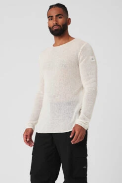 Cashmere Reform Long Sleeve - Ivory -Alo Yoga Shop M3229R 03299 b1 s3 a3 1 m93