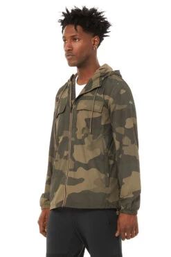 Stride Jacket - Olive Branch Camouflage -Alo Yoga Shop M4094R 03123 b1 s3 a3 m12