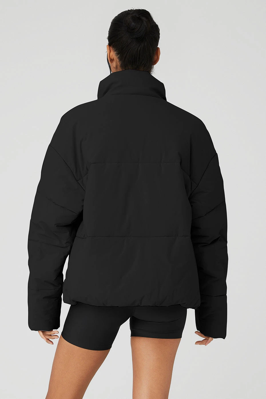 Stretch Woven Street Puffer - Black 4 Stretch Woven Street Puffer - Black - Image 2