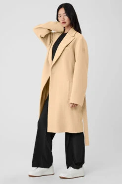 Wool Gameday Overcoat - Camel -Alo Yoga Shop M4143R 01660 b1 s1 a3 1 m54 b8a74ce0 9d56 46c0 88a9 7d7f0df9be45