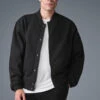 Renown Varsity Jacket - Black -Alo Yoga Shop M4144R 01 b1 s1 a1 1 m214