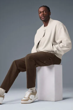 Renown Varsity Jacket - Bone -Alo Yoga Shop M4144R 03040 b1 s1 a4 1 m221