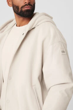 Select Hooded Bomber Jacket - Bone -Alo Yoga Shop M4145R 03040 b1 s3 a4 2 m93