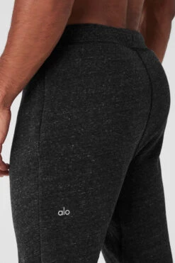The Triumph Sweatpant - Charcoal Black Triblend -Alo Yoga Shop M5079R 01501 b1 s3 a4 2 m93