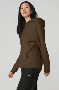 Renown Heavy Weight Hoodie - Espresso 8 Renown Heavy Weight Hoodie - Espresso -Alo Yoga Shop U3013R 04064 b1 s1 a3 1 m54