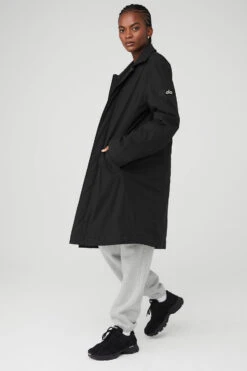 Signature Overcoat - Black -Alo Yoga Shop U4010R 01 b1 s1 a3 1 m100