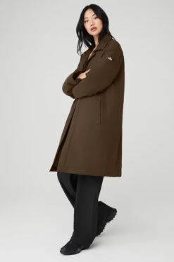 Signature Overcoat - Espresso -Alo Yoga Shop U4010R 04064 b1 s1 a3 1 m54