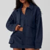 Unisex One Up Jacket - Navy -Alo Yoga Shop U4020R 03842 b1 s1 a1 1 m76