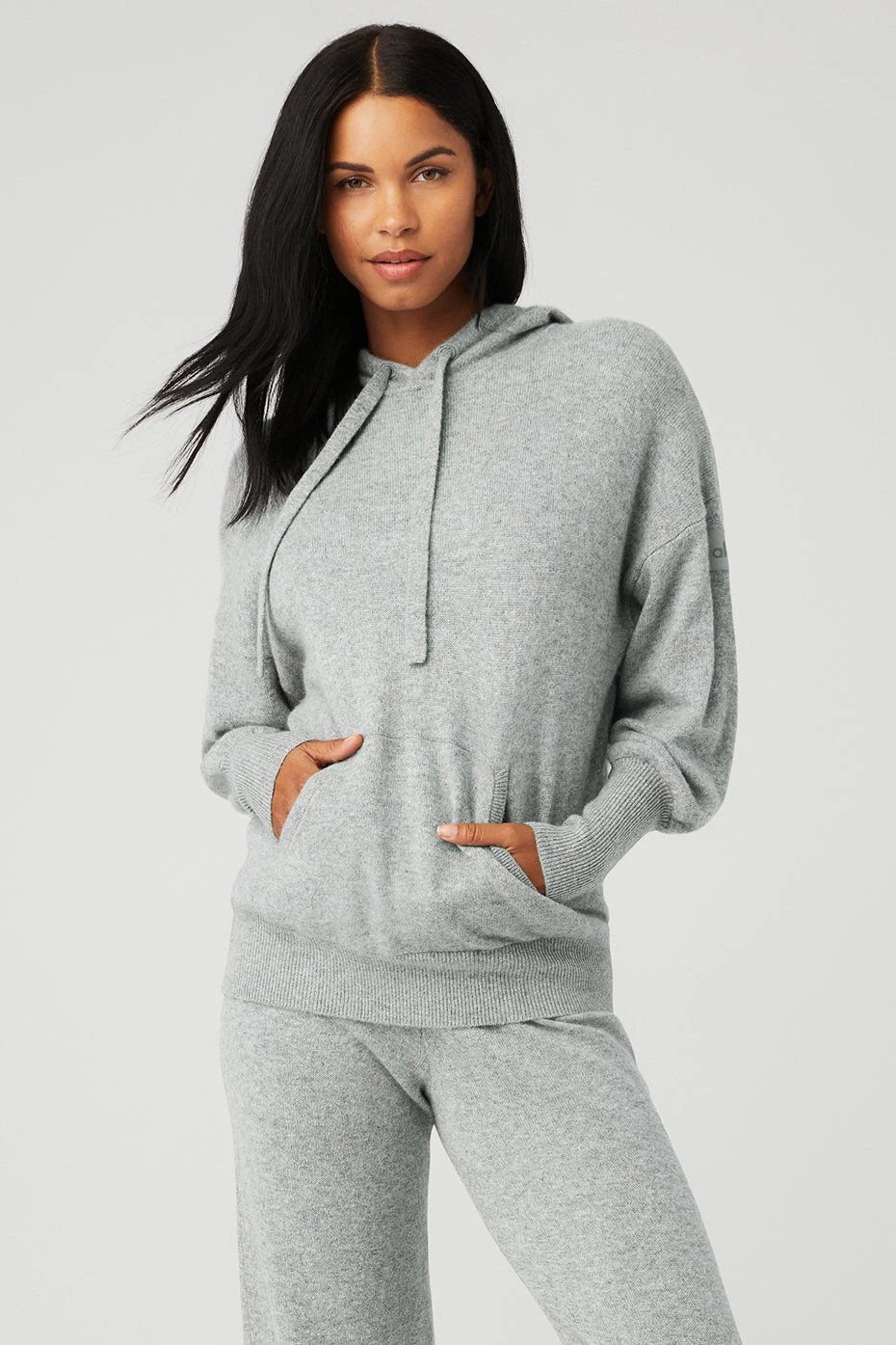 Cashmere Jet Set Hoodie - Dove Grey Heather 3 Cashmere Jet Set Hoodie - Dove Grey Heather