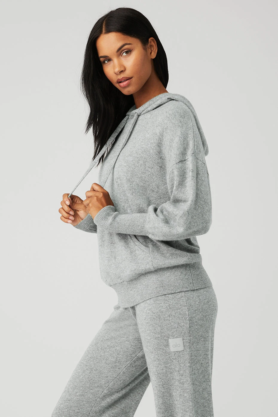 Cashmere Jet Set Hoodie - Dove Grey Heather 5 Cashmere Jet Set Hoodie - Dove Grey Heather - Image 3