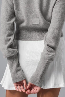 Cashmere Jet Set Cardigan - Dove Grey Heather -Alo Yoga Shop W3729R 02288 b1 s1 a3 1 m197