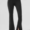 High-Waist Zip It Flare Legging - Black -Alo Yoga Shop W51030R 01 b1 s1 a1 1 m224