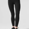 Alosoft High-Waist 7/8 Highlight Legging - Black -Alo Yoga Shop W51104R 01 b1 s1 a1 1 m91