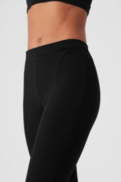 High-Waist 7/8 Zip It Flare Legging - Black -Alo Yoga Shop W51115R 01 b1 s1 a4 1 m125