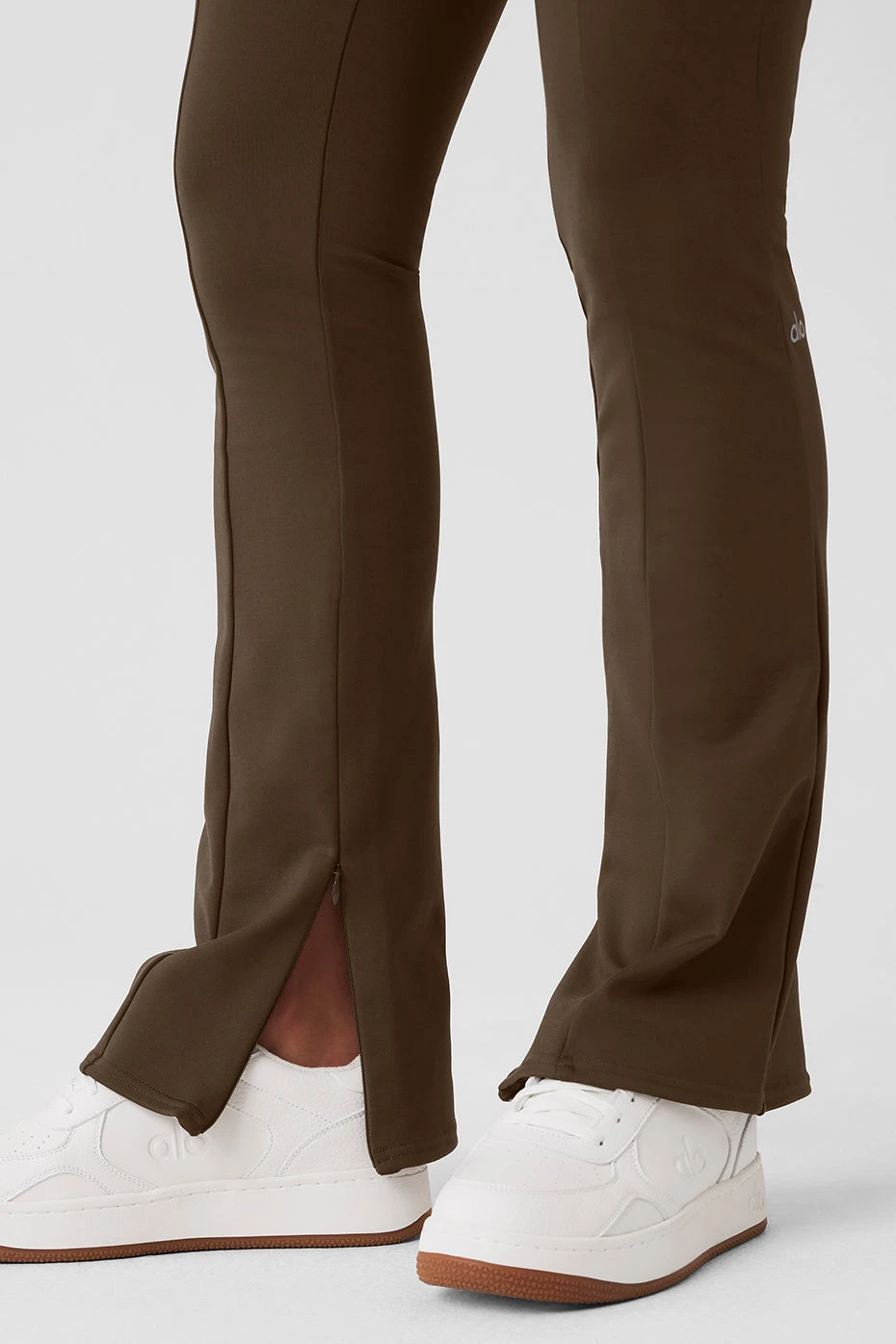 High-Waist 7/8 Zip It Flare Legging - Espresso 7 High-Waist 7/8 Zip It Flare Legging - Espresso - Image 5
