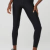 Ribbed Airlift High-Waist 7/8 Enchanted Legging - Black -Alo Yoga Shop W51195R 01 b1 s1 a1 1 m100