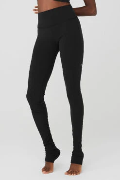Airbrush High-Waist Highlight Goddess Legging - Black -Alo Yoga Shop W51207R 01 b1 s1 a3 1 m100
