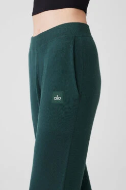 Knit High-Waist Salana Wide Leg Pant - Midnight Green -Alo Yoga Shop W51262R 04570 b1 s1 a4 1 m177 79b6e9c2 3b2d 43b8 88d5 77ac6630b8ee