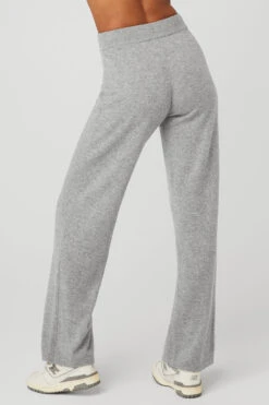 Cashmere High-Waist Jet Set Wide Leg Pant - Dove Grey Heather 8 Cashmere High-Waist Jet Set Wide Leg Pant - Dove Grey Heather -Alo Yoga Shop W51266R 02288 b1 s1 a3 1 m18