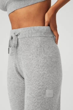 Cashmere High-Waist Jet Set Wide Leg Pant - Dove Grey Heather 9 Cashmere High-Waist Jet Set Wide Leg Pant - Dove Grey Heather -Alo Yoga Shop W51266R 02288 b1 s1 a4 1 m18