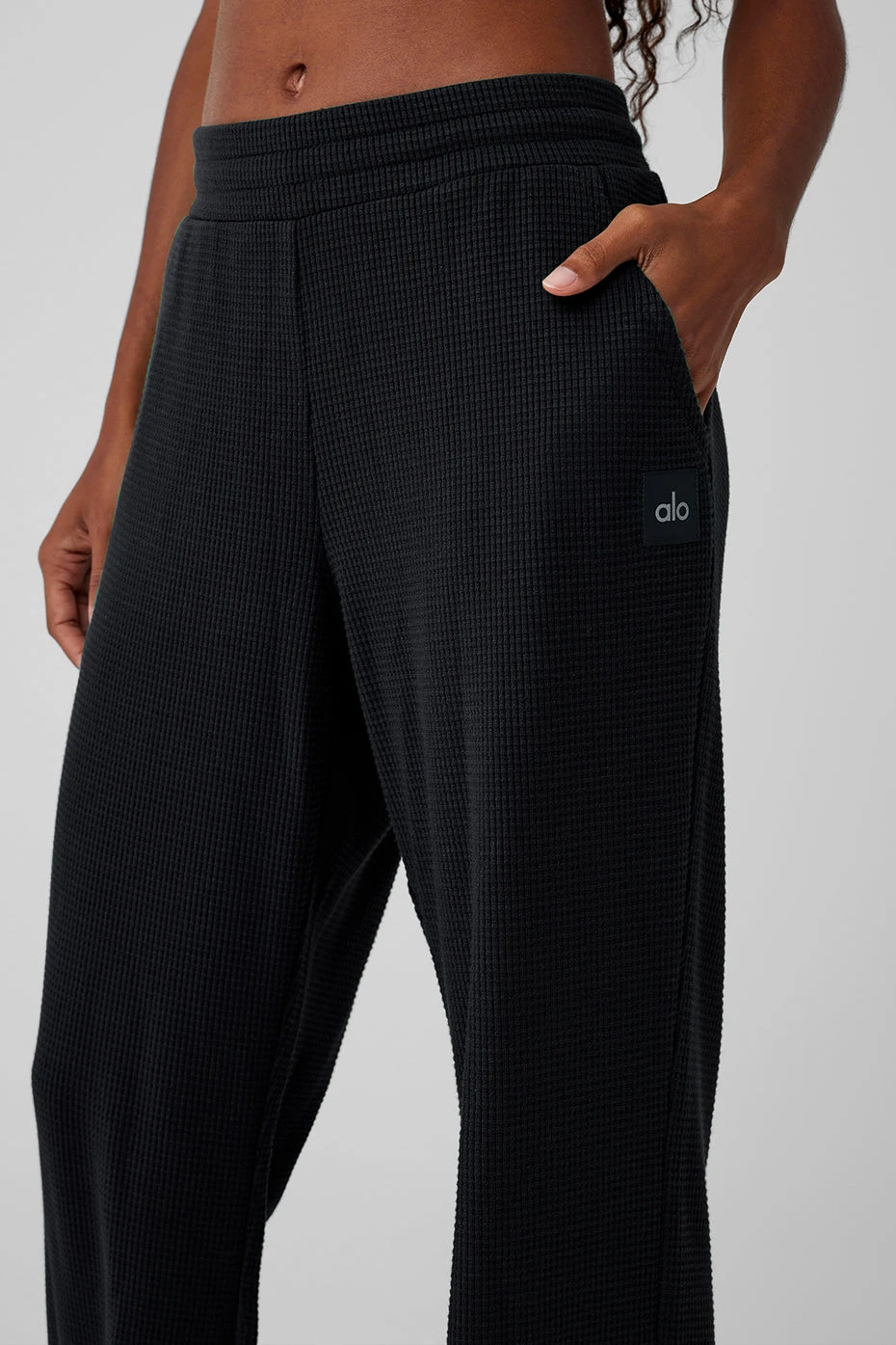 Waffle Weekend Escape Jogger - Black 7 Waffle Weekend Escape Jogger - Black - Image 5