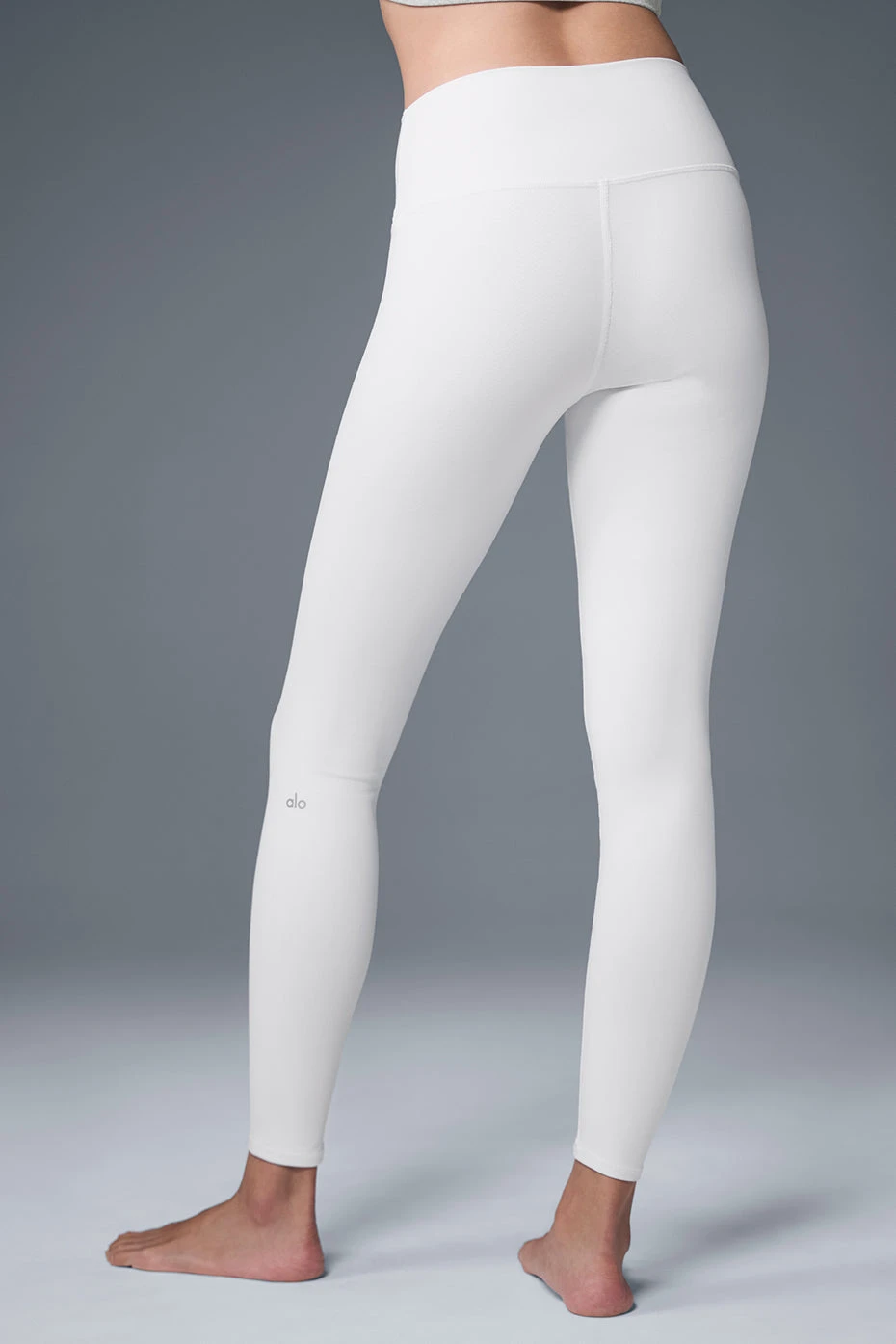 High-Waist Airbrush Legging - White 4 High-Waist Airbrush Legging - White - Image 2