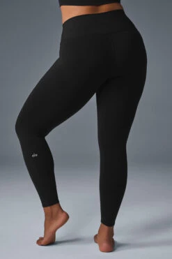 7/8 High-Waist Airbrush Legging - Black -Alo Yoga Shop W5604R 01 b1 s1 a2 1 m182