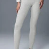 High-Waist Alosoft Lounge Legging - Athletic Heather Grey -Alo Yoga Shop W5762R 02910 b1 s1 a1 1 m54